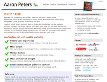 Tablet Screenshot of aaronpeters.nl